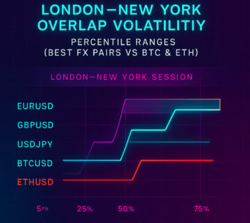 London New York overlap volatility percentile heatmap – OrbitPips